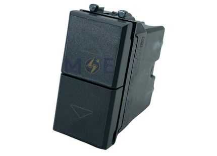 Ave SPA/Tekla 2Way Switch Black Matt 1P 10A 1module | 445051 | مفتاح دركسيون اسود ناشف
