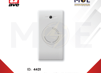 AVE SPA/Domus Rotary Dimmer White 60- 800W 230V 1module | 441018 | ديمر ابيض