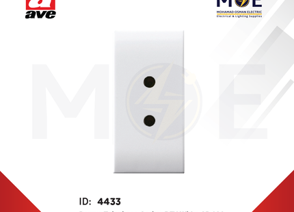 Ave SPA/Domus Telephone Socket REV White 2P 10A | 441041REV | بريز تلفون ابيض