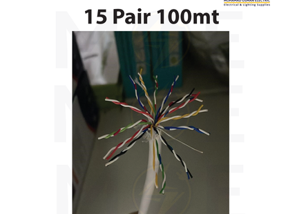 Liban Cables Indoor Telephone Cable 15 Pair 100mt | LIBTEL 15x2x0.5mm | كابل تلفون مبروم