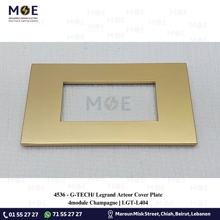 G-TECH/ Legrand Arteor Cover Plate 4module Champagne | LGT-L404