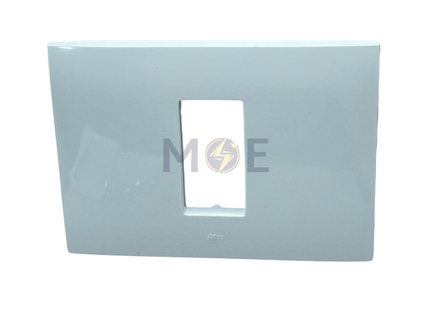 Meta Cover Plate White 1module | 43BP01BB | بلاك بلاستيك ابيض