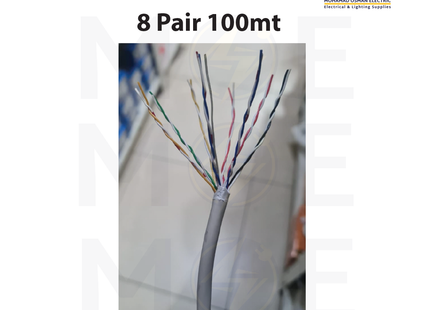 Liban Cables Indoor Telephone Cable 8 Pair 100mt | LIBTEL 8x2x0.5mm | كابل تلفون مبروم