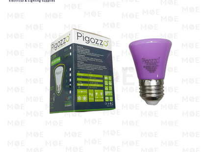 Pigozzo Opal LED Night Lamp Purple E27 1.5W | PIG-B17009 | لمبة ليد برم نواصة موف
