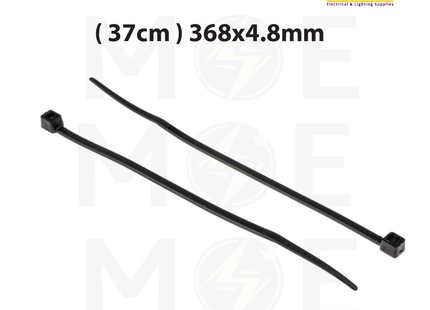 KSS Cable Tie Black ( 37cm ) 368x4.8mm | CV-368B | رباط بلاستيك اسود