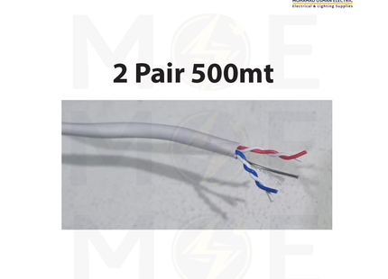 Liban Cables Indoor Telephone Cable 2 Pair 500mt | LIBTEL 2x3x0.5mm | كابل تلفون مبروم
