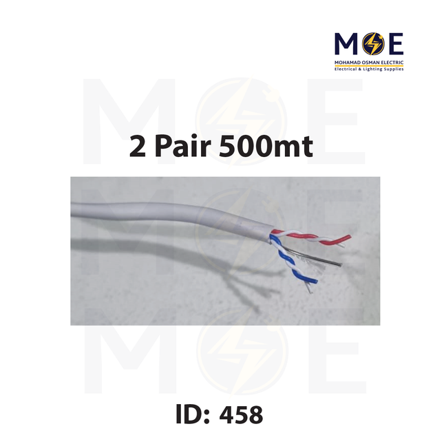 Liban Cables Indoor Telephone Cable 2 Pair 500mt | LIBTEL 2x3x0.5mm | كابل تلفون مبروم