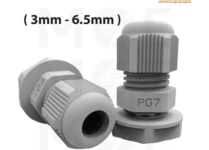 Arnocanali Cable Gland IP68 With Locknet PG7 ( 3mm - 6.5mm ) Blster | 124P0701BE | برس اتوب للكابل