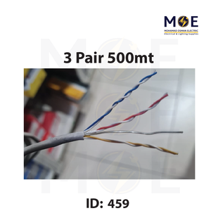 Liban Cables Indoor Telephone Cable 3 Pair 500mt | LIBTEL 3x2x0.5mm | كابل تلفون مبروم