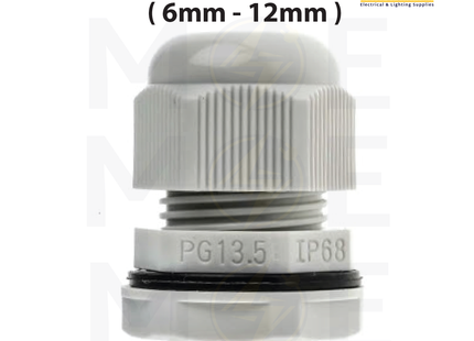 Arnocanali Cable Gland IP68 With Locknet PG13.5 ( 6mm - 12mm ) | 124P1301BE | برس اتوب للكابل