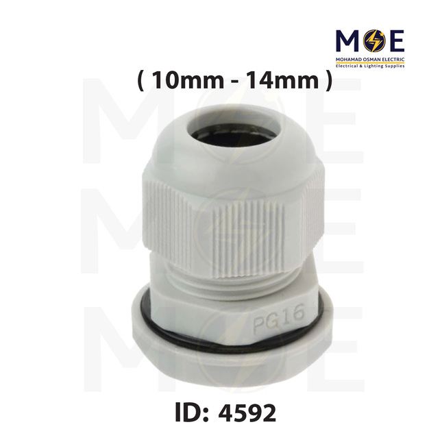 Arnocanali Cable Gland IP68 With Locknet PG16 ( 10mm - 14mm ) | 124P1601BE | برس اتوب للكابل