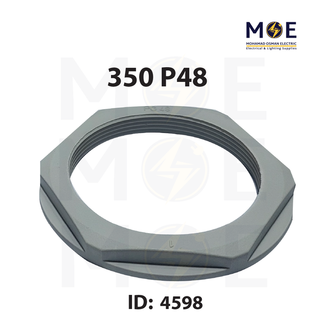 Arnocanali Cable Gland Hexagonal Locknut For 350 P48 Gray | 3420P48 | برس اتوب للكابل رمادي