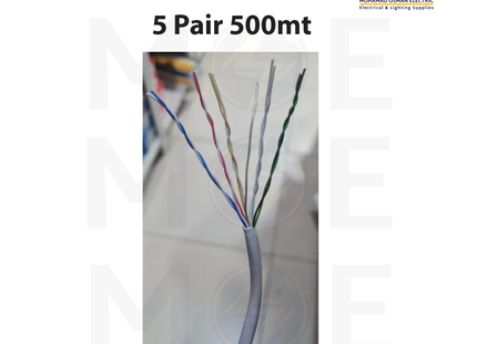 Liban Cables Indoor Telephone Cable 5 Pair 500mt | LIBTEL 5x2x0.5mm | كابل تلفون مبروم