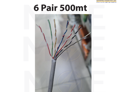 Liban Cables Indoor Telephone Cable 6 Pair 500mt | LIBTEL 6x2x0.5mm | كابل تلفون مبروم