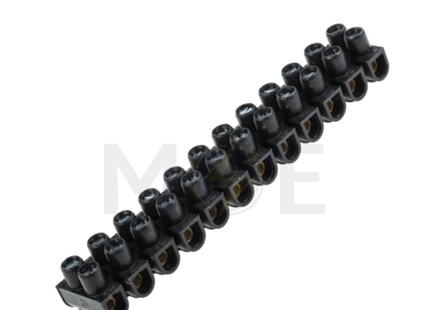 arnocanali Terminal Block / Strip Black 12 Poles 16mm | B2116 | جنكسيون اسود