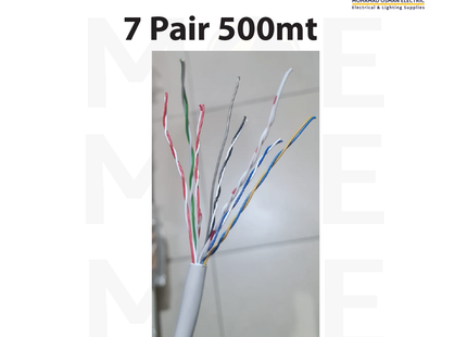 Liban Cables Indoor Telephone Cable 7 Pair 500mt | LIBTEL 7x2x0.5mm | كابل تلفون مبروم