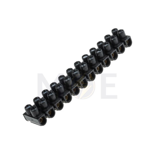 arnocanali Terminal Block / Strip Bn2135 Black 12 Poles 35mm | BN2135