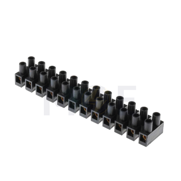 arnocanali Terminal Block / Strip Black 12 Poles 4mm | B2104