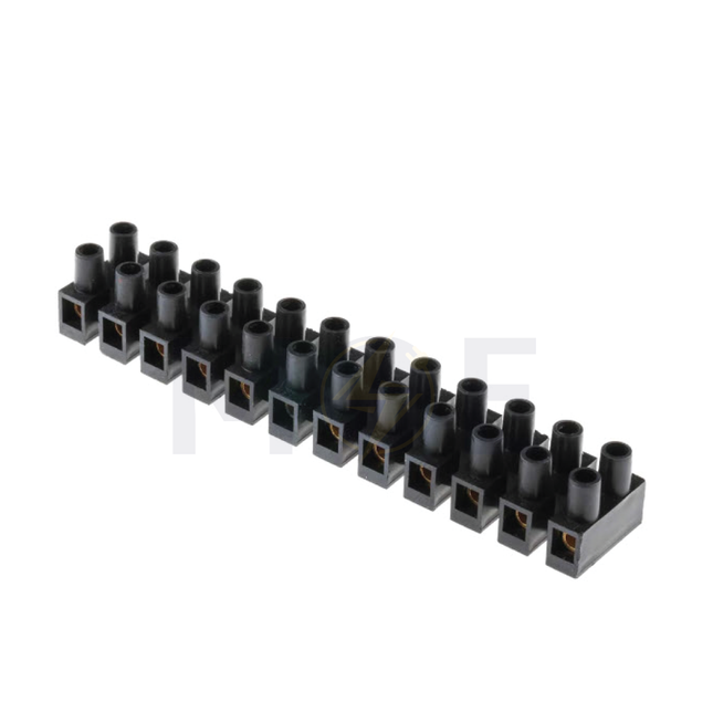 arnocanali Terminal Block / Strip Black 12 Poles 4mm | B2104 | جنكسيون اسود