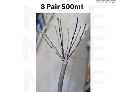 Liban Cables Indoor Telephone Cable 8 Pair 500mt | LIBTEL 8x2x0.5mm | كابل تلفون مبروم