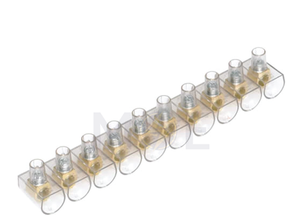 arnocanali Unip. Terminal Block / Strip Transparent 10 Poles 2.5mm | B25 | جنكسيون شفاف