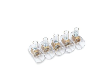 arnocanali Unip. Terminal Block / Strip Transparent 5 Poles 16mm | B160 | جنكسيون شفاف