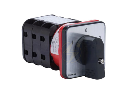 Merz Change Over Switch 1-0-2 3P 63A 88x88 | MZ 0835060208 | مفتاح سلفرتور
