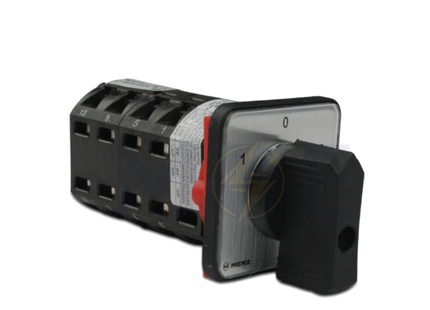 Merz Change Over Switch 1-0-2 4P 32A 64x64 | MZ 0645040204 | مفتاح سلفرتور
