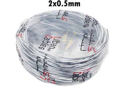 Liban Cables Jumper Wire ( Bell Wire ) White & Black  LIBBEL-2x0.5mm (1)