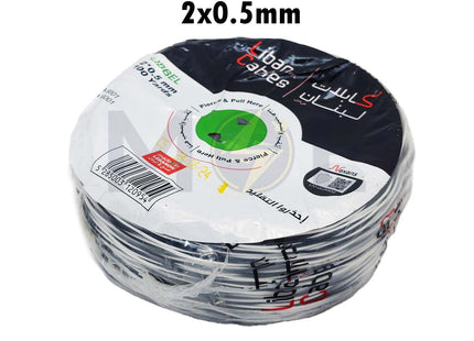 467-Liban Cables Jumper Wire ( Bell Wire ) White & Black  LIBBEL-2x0.5mm (1)