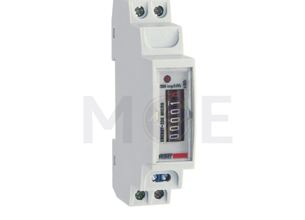 Vemer Single-Phase Energy Meter KwH 230V AC 50/60Hz 25A 1module | Energy-230 Micro-VE321600 | عداد كيلو وات