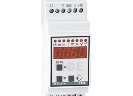 Kael Digital Multifunction Time Relay Din 230/250V AC 5A 2module | KE-ZRXX(D) | تايمر على سكة