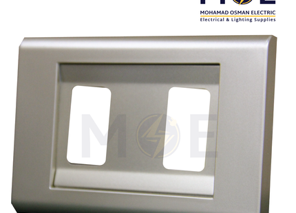 Abbas Margo Cover Plate Champagne*Champagne 2module | 2900-29-MRG-ADP | بلاك مجوز مارغو شمباني على شمباني مع ادبتر