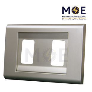 Abbas Margo Cover Plate Champagne*Champagne 2module | 2900-29-MRG-ADP | بلاك مجوز مارغو شمباني على شمباني مع ادبتر