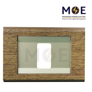 Abbas Margo Cover Plate Gold Matt*Brown Aro 1 module | 2900-12-MRG-ADP | بلاك مثلث ذهبي مات ارو بني مع ادبتر