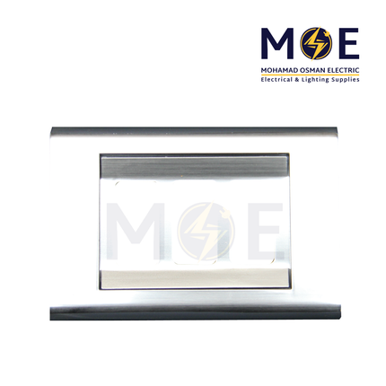 Abbas Margo Cover Plate Stain Chrome*Stain Chrome 3module | 2900-15-MRG-ADP