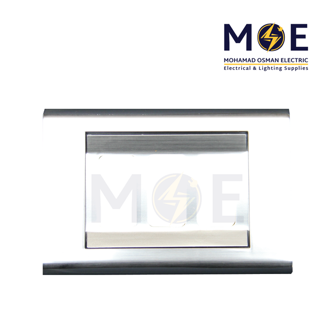 Abbas Margo Cover Plate Stain Chrome*Stain Chrome 3module | 2900-15-MRG-ADP