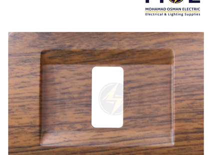 Abbas Milano Cover Plate Black Aro Matt 2module | 2300-05-MLN | بلاك مجوز ميلانو خشبي ارو اسود مات