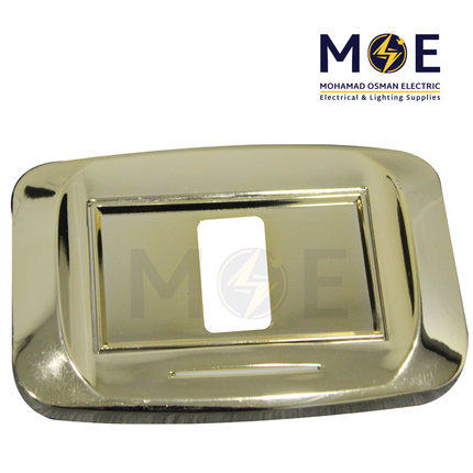 Abbas Mirna Cover Plate Gold Gloss*Gold Gloss 1module | 2400-03-MRN-ADP