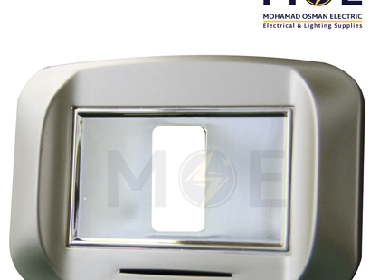 Abbas Mirna Cover Plate Gold*Gold 1module | 2400-04-MRN-ADP | بلاك مفرد ميرنا ذهبي ناشف على ذهبي لميع مع ادبتر