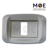 Abbas Mirna Cover Plate White*White 1module | 2400-01-MRN-ADP