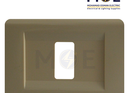 Abbas Nova Cover Plate Beige 1module | 2200-06-NOV-ADP | بلاك مفرد بيج