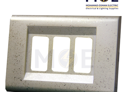 Abbas Nova Cover Plate Gold Stars 3module | 2201-07-NOV | بلاك مثلث نجوم ذهبي