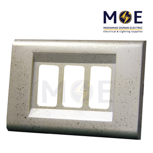 Abbas Nova Cover Plate Gold Stars 3module | 2201-07-NOV | بلاك مثلث نجوم ذهبي