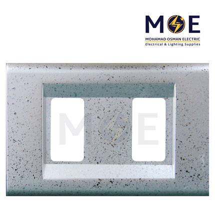 Abbas Nova Cover Plate Silver Stars 2module | 2201-08-NOV