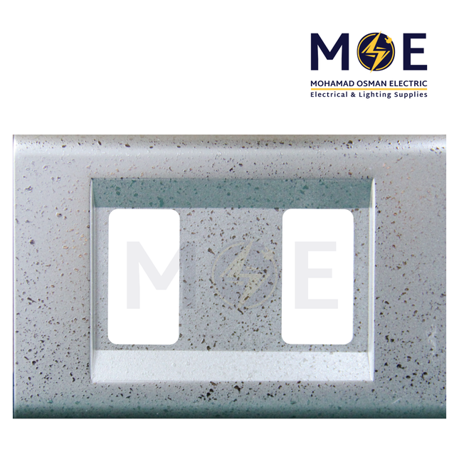 Abbas Nova Cover Plate Silver Stars 2module | 2201-08-NOV