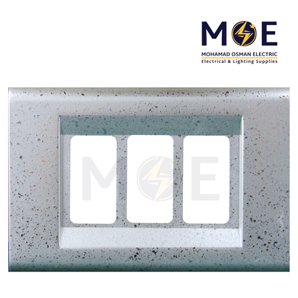 Abbas Nova Cover Plate Silver Stars 3module | 2201-08-NOV