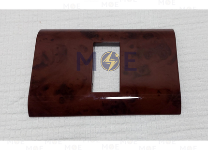 Abbas/ Legrand Sama Cover Plate Abanos Delux Gloss 1module | 3300-01-SMA | بلاك مفرد سما بني ابانوس فاخر لميع