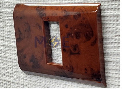 Abbas/ Legrand Sama Cover Plate Abanos Delux Gloss 1module | 3300-01-SMA | بلاك مفرد سما بني ابانوس فاخر لميع