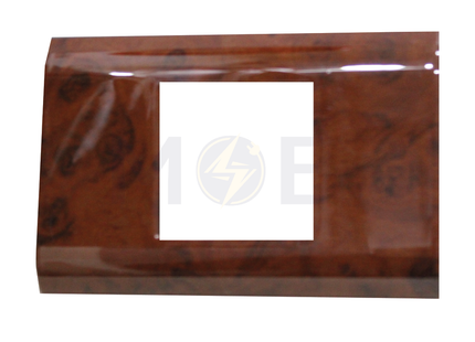 Abbas/ Legrand Sama Cover Plate Abanos Delux Gloss 2module | 3300-01-SMA | بلاك مجوز سما بني ابانوس فاخر لميع